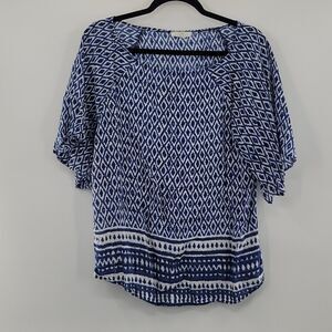 3For$20 BLL New York Blue & White Blouse size S/P